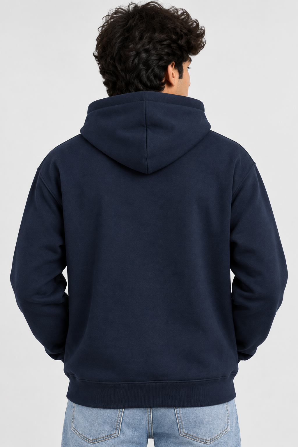 Stay Focused Mens Navy Hoodie – Motivational Graphic Hoodie